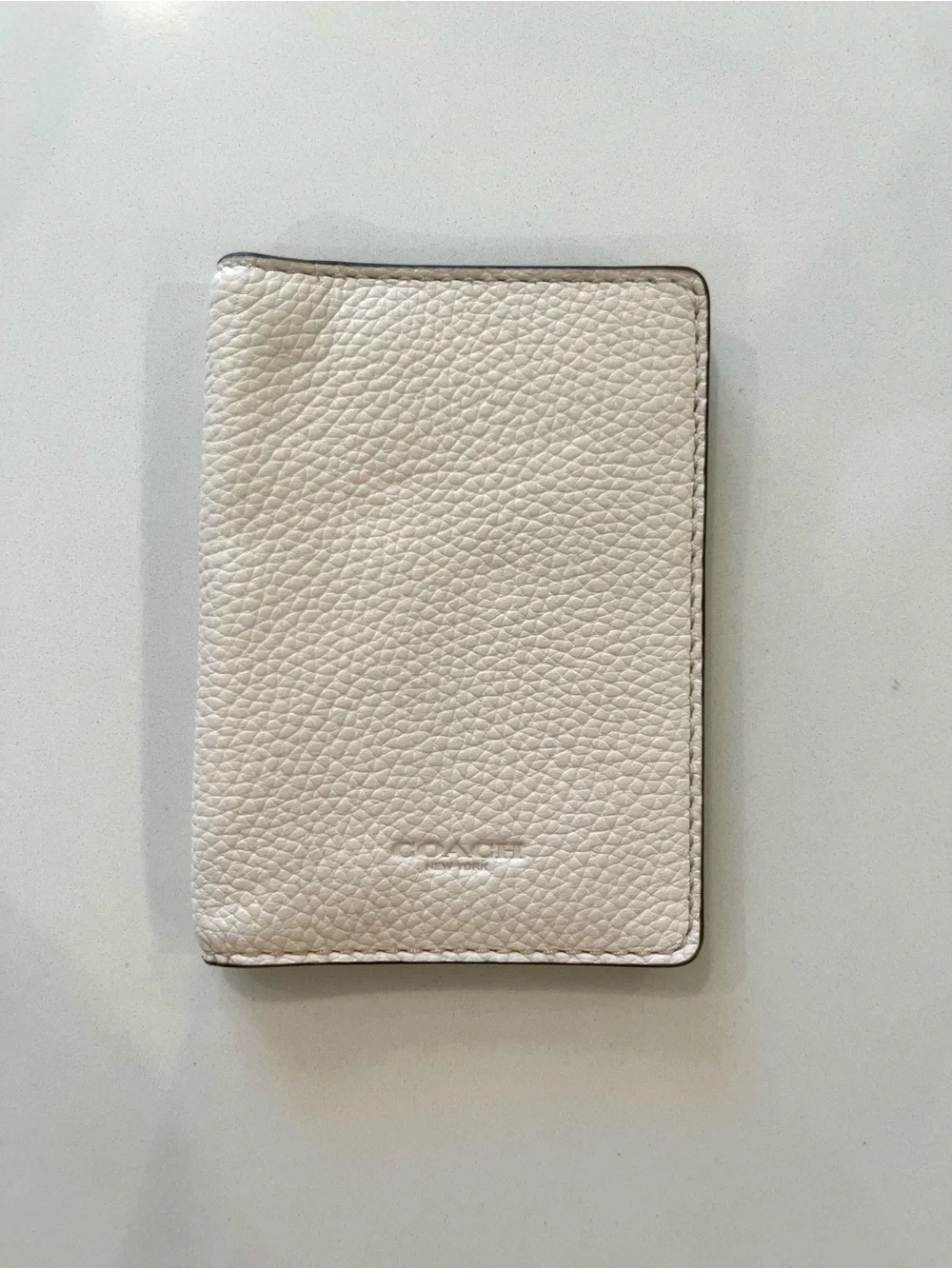 Coach Pebbled Leather ID Wallet